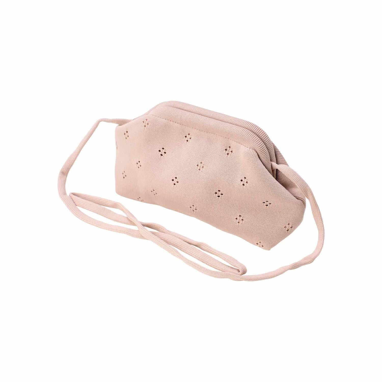 Small Fleur clutch – Oyster Pink
